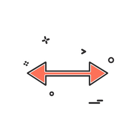 Two way icon design vectorのイラスト素材