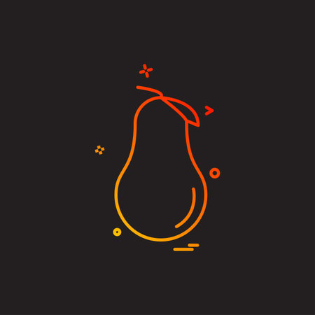 Fruits icon design vectorのイラスト素材