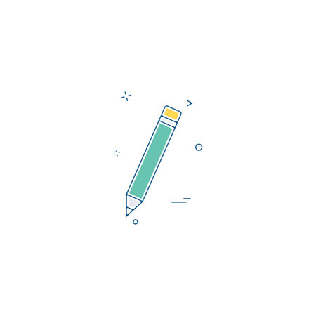Pencil icon design vectorのイラスト素材