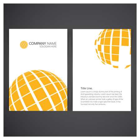 Brochure design with typography and elegent design vectorのイラスト素材