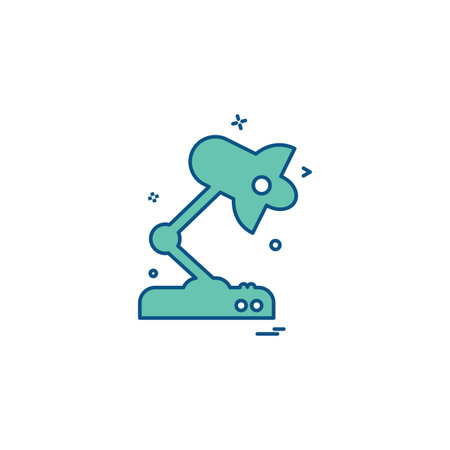 Lamp icon design vectorのイラスト素材