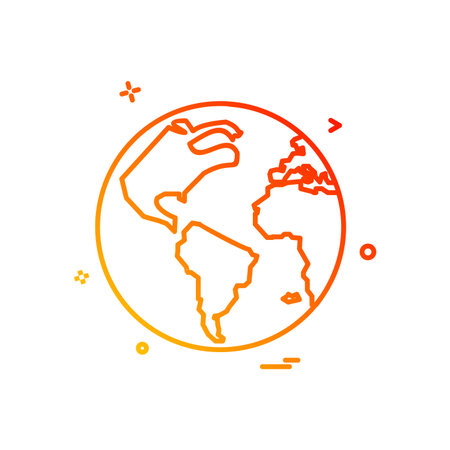 map globe icon vector designのイラスト素材