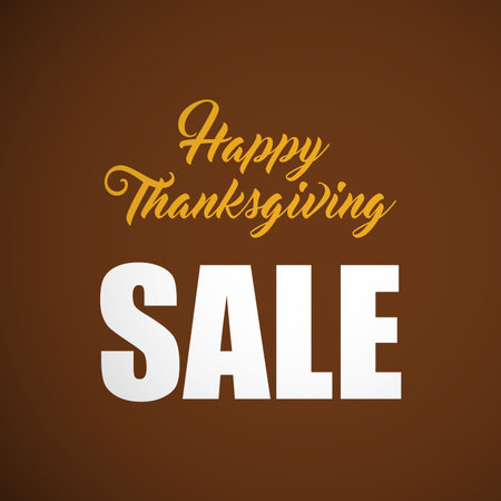 Happy Thanks giving sale design vectorのイラスト素材