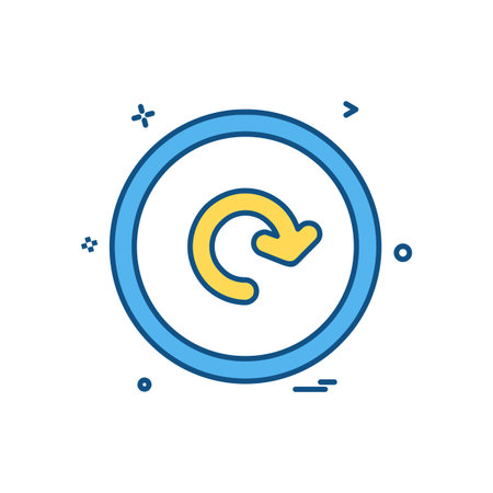 User interface button icon design vectorのイラスト素材