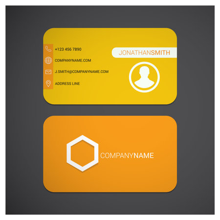 Company business card design with unique styleのイラスト素材