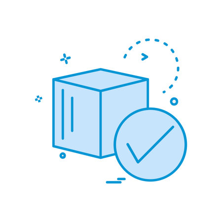Cube icon design vectorのイラスト素材