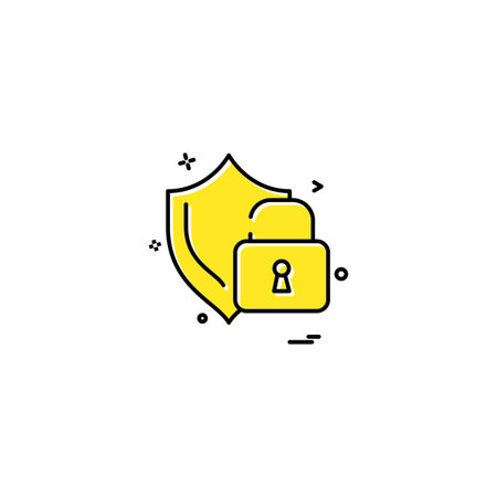 Password and security icon design vectorのイラスト素材