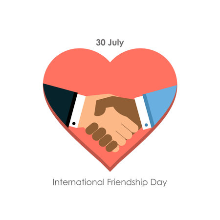Happy Freindship day design with typography vectorのイラスト素材