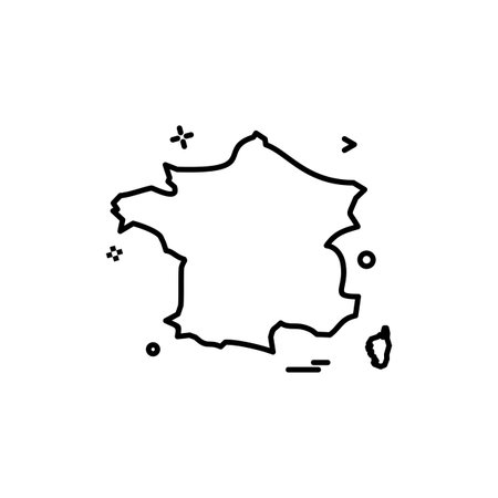 France icon design vectorのイラスト素材