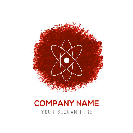 Network icon - Red WaterColor Circle Splashのイラスト素材