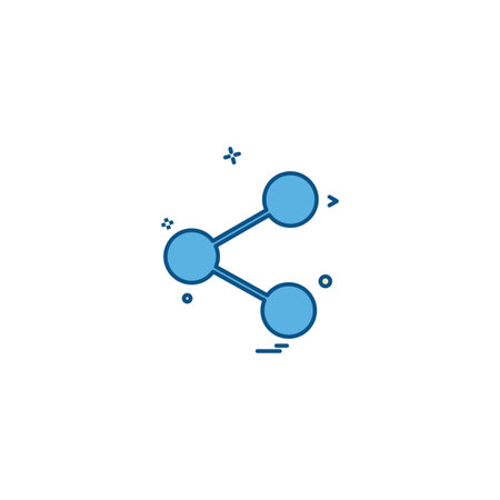 Share icon design vectorのイラスト素材
