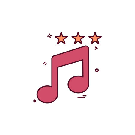 Music icon design vectorのイラスト素材