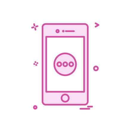 Smart phone icon design vectorのイラスト素材