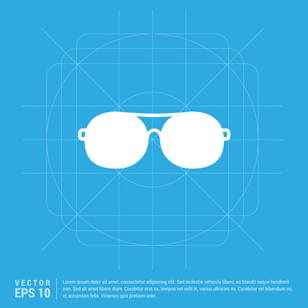Stylish eyeglasses iconのイラスト素材