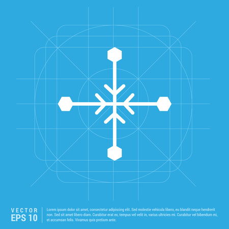 Snow Flake Iconのイラスト素材