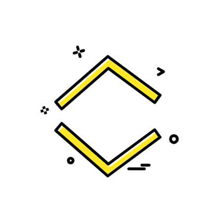 Arrow icon design vectorのイラスト素材