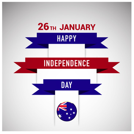 Australia Independence day card vectorのイラスト素材