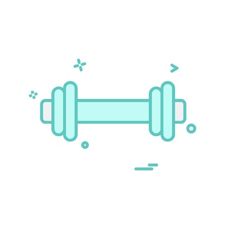 Dumbell icon design vectorのイラスト素材