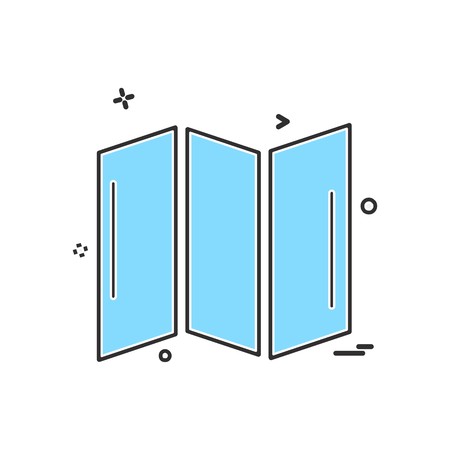 Map icon design vectorのイラスト素材