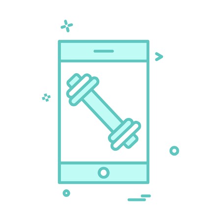 Gym icon design vectorのイラスト素材