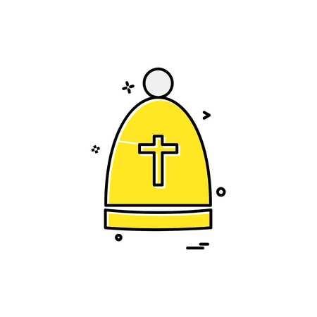 Christian icon design vectorのイラスト素材