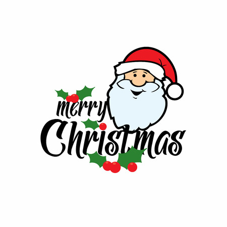 Merry Christmas card with elegent design and typography vectorのイラスト素材