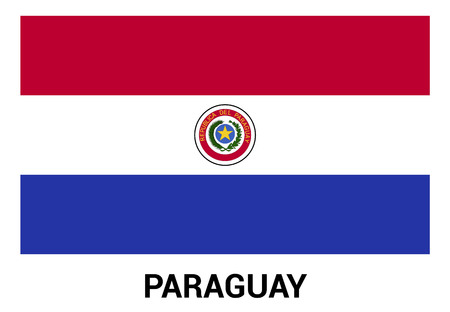 Paraguay flags design vectorのイラスト素材