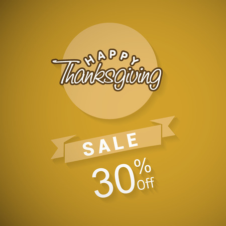 Happy Thanks giving sale design vectorのイラスト素材