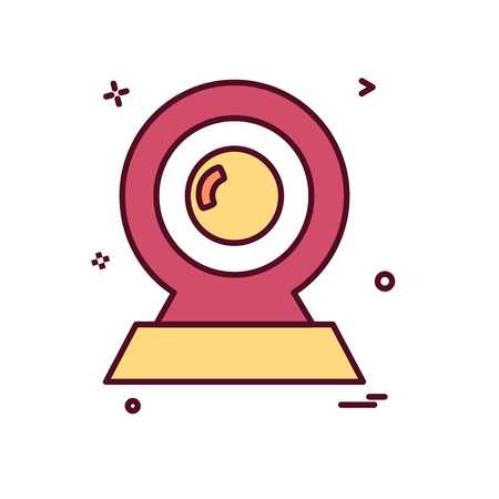 Web cam icon design vectorのイラスト素材
