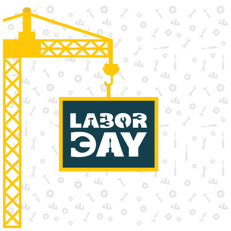 Celebrating labour day design with typography vectorのイラスト素材