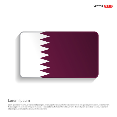 Qatar flag design vectorのイラスト素材