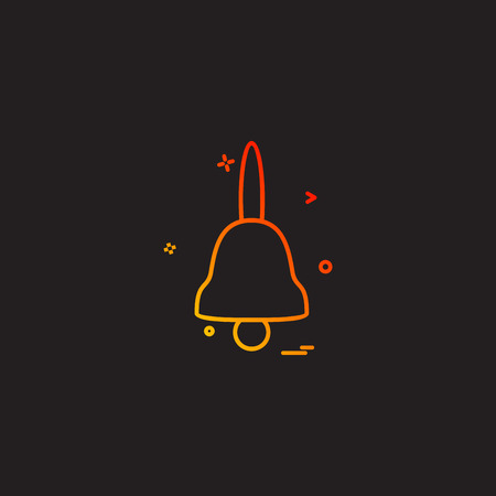 Bell icon design vectorのイラスト素材