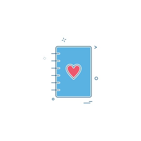 heart dairy red icon vector designのイラスト素材