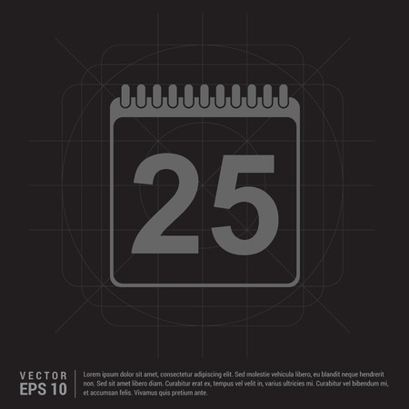 calendar iconのイラスト素材