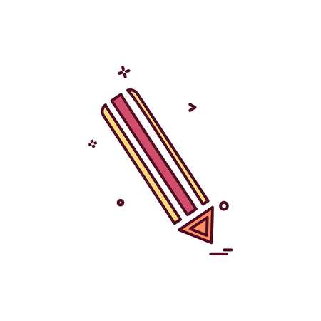 Pencil icon design vectorのイラスト素材