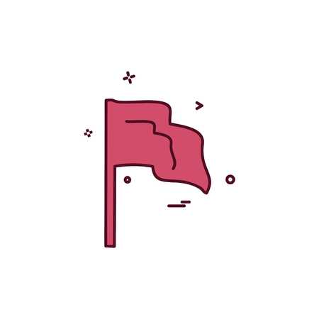 Flag icon design vectorのイラスト素材