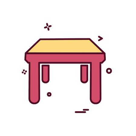Furniture icon design vectorのイラスト素材