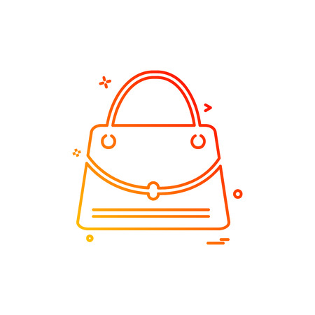 Bag icon design vectorのイラスト素材