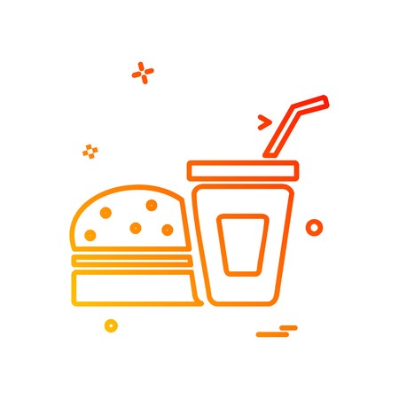 Food icon design vectorのイラスト素材