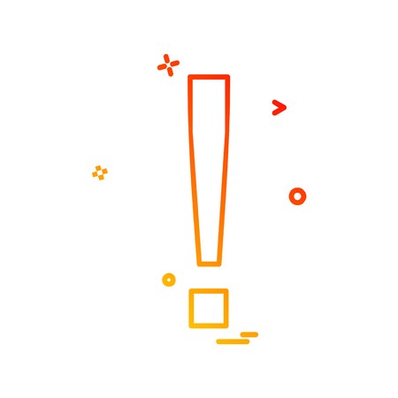 Elimination alert icon design vectorのイラスト素材