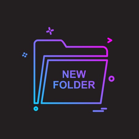 Folder icon design vectorのイラスト素材