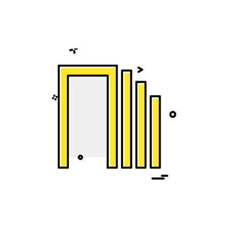 Buildings icon design vectorのイラスト素材