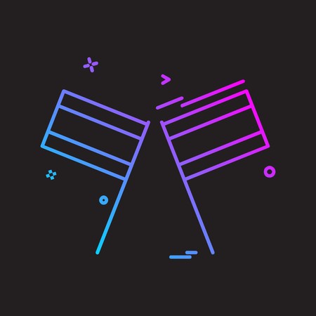 Flag icon design vectorのイラスト素材