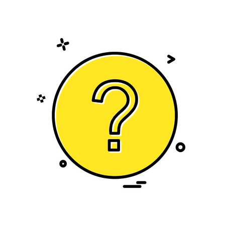 Help icon design vectorのイラスト素材