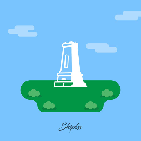 World Famous monuments and landmarks design with light blue background vectorのイラスト素材