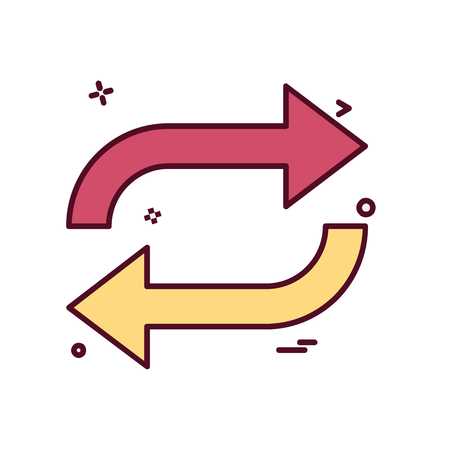 Refresh icon design vectorのイラスト素材