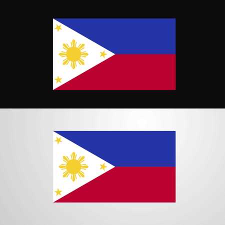 Phillipines Flag banner designのイラスト素材