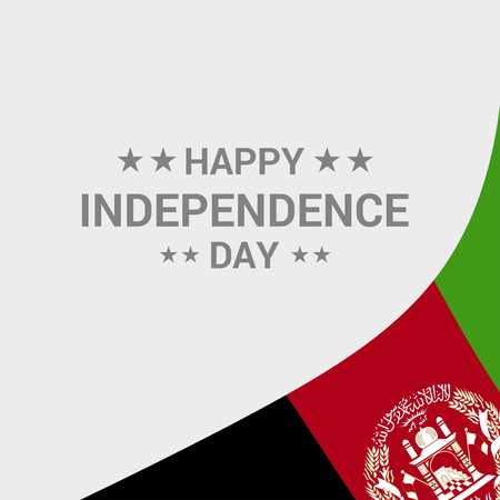 Afghanistan flagのイラスト素材