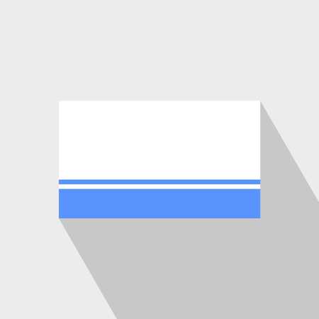 Altai Republic flag Long Shadow design vectorのイラスト素材