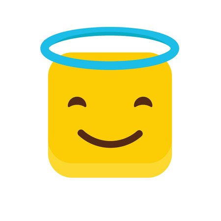 Smile emoji icon vectorのイラスト素材